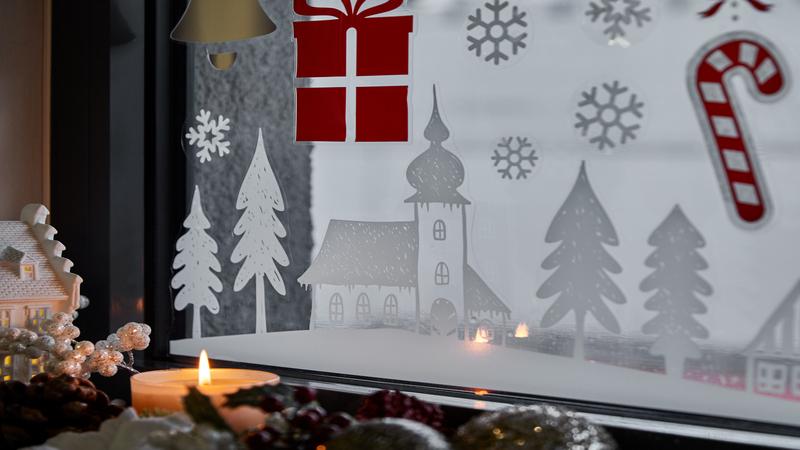 Raamstickers kerst