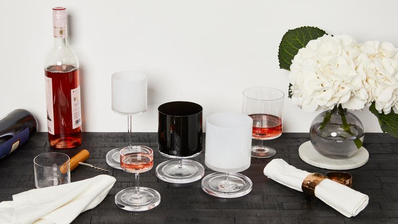 wit en zwart glas