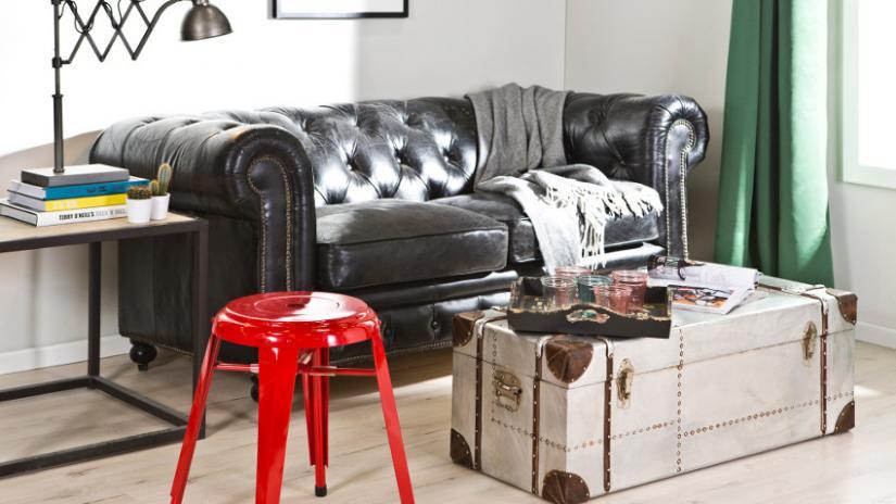 sofa dwuosobowa biała skórzana