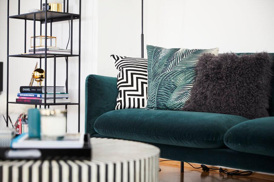 zielona sofa
