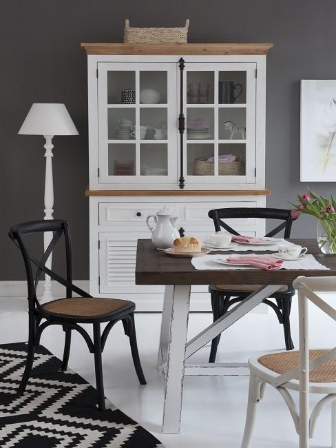 Geschirrschrank Weiß Esszimmer Tisch Glas Geschirrschrank Weiß Esszimmer Tisch Glas