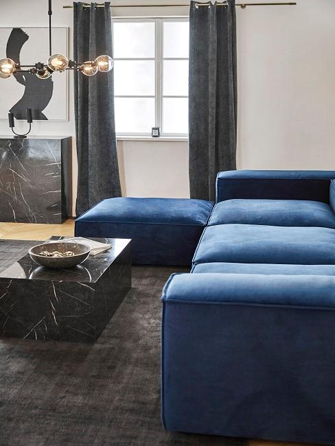 Naval Wohnzimmer Sofa Blau Samt Naval Wohnzimmer Sofa Blau Samt
