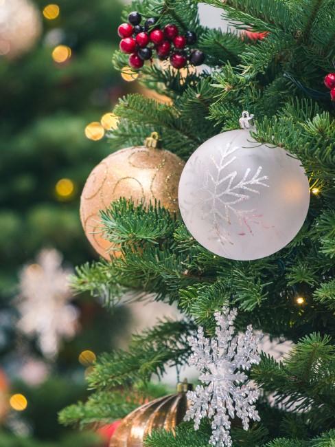 arbol-navidad-banner bolas doradas y plateada para arbol de navidad