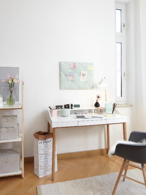 pegboard-1 Bureau style scandinave blanc et rangement murale
