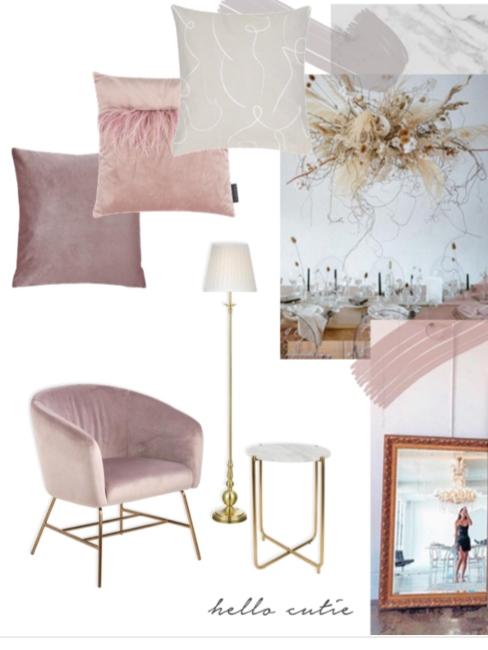 Maison-doree-westwing Collage meubles et déco rroses et blancs