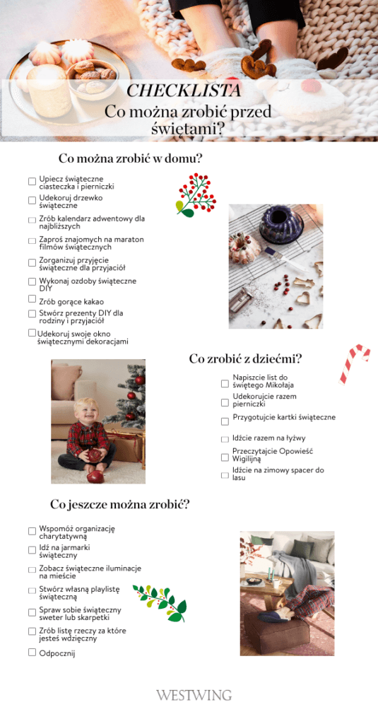 Checklista, co można zrobić przed świetami