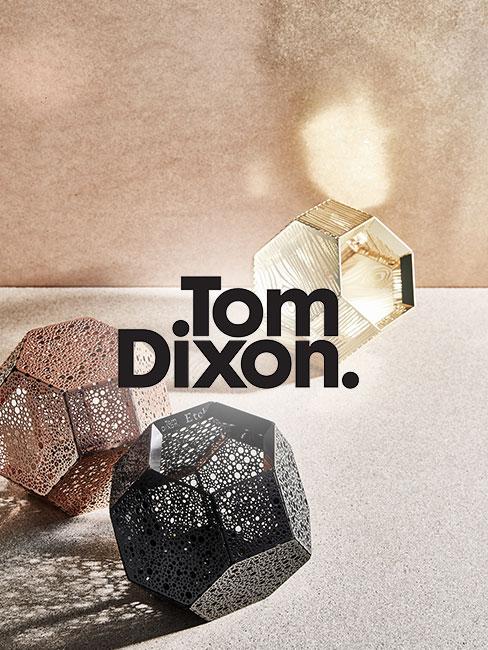 Tom Dixon Leuchten Drei Tom Dixon Leuchten in unterschiedlichen Farben