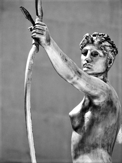 sagitario-banner estatua de una arquera