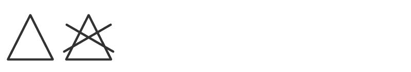 simbolos de blanquear tejido