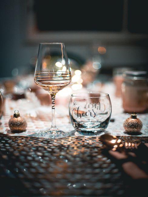 déco nouvel an 3 Décoration nouvel an avec verres