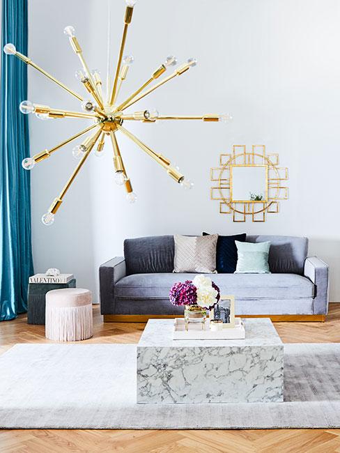 lampa gwiazda spike w salonie glamour