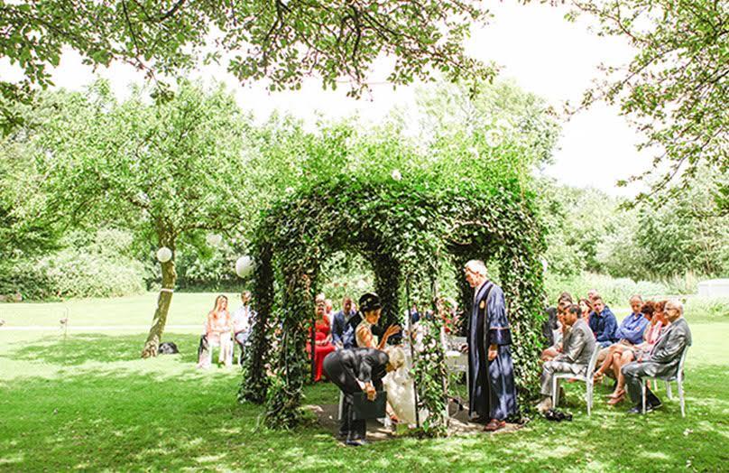 A romantic wedding