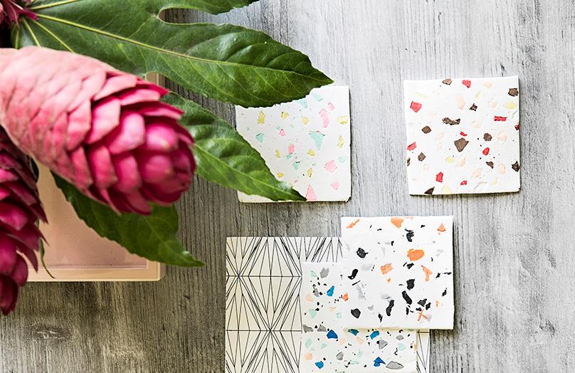Terrazzo is back: terrazzo onderzetters