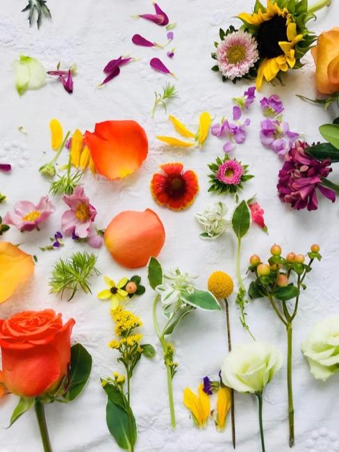 Ideas para mural de fotos Flores para hacer un mural de boda