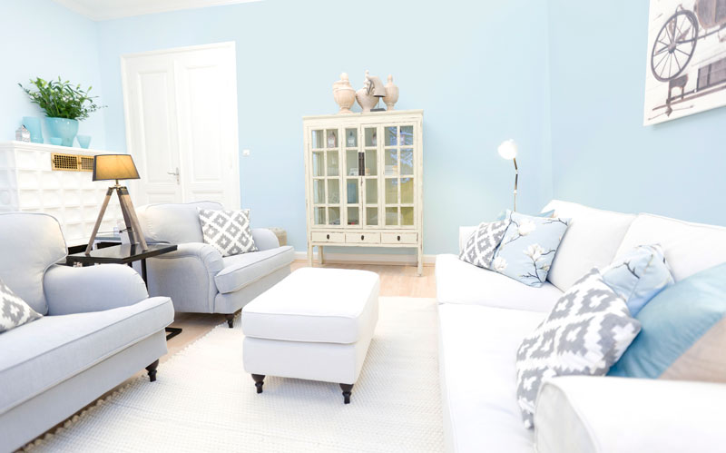 Cosy Nordic Hellblau Sofa