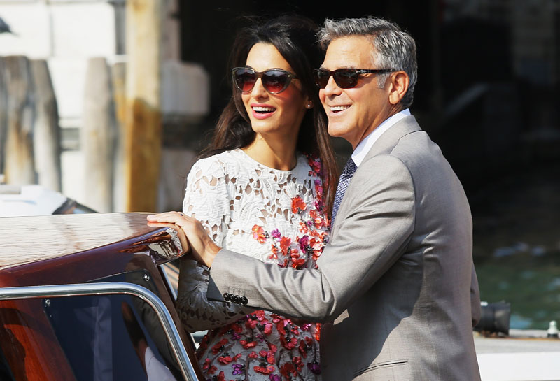 Promi-Paare George und Amal
