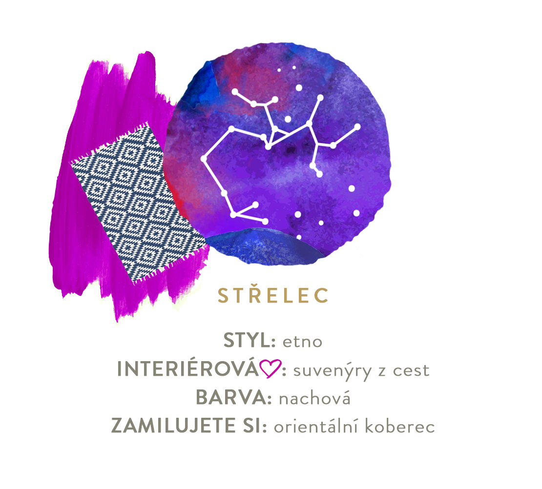 styl bydlení podle horoskopu střelec