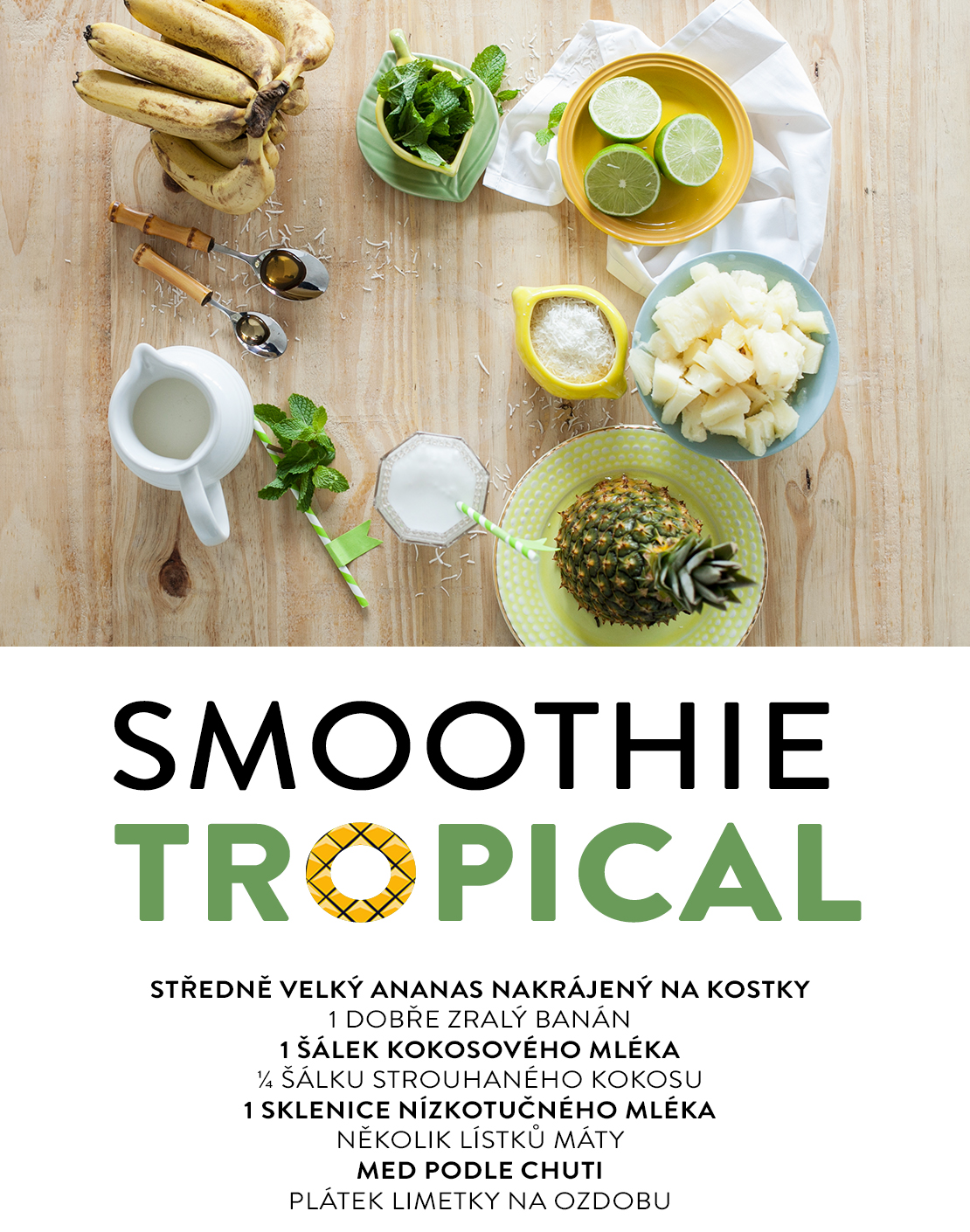 pina colada smoothie recepty