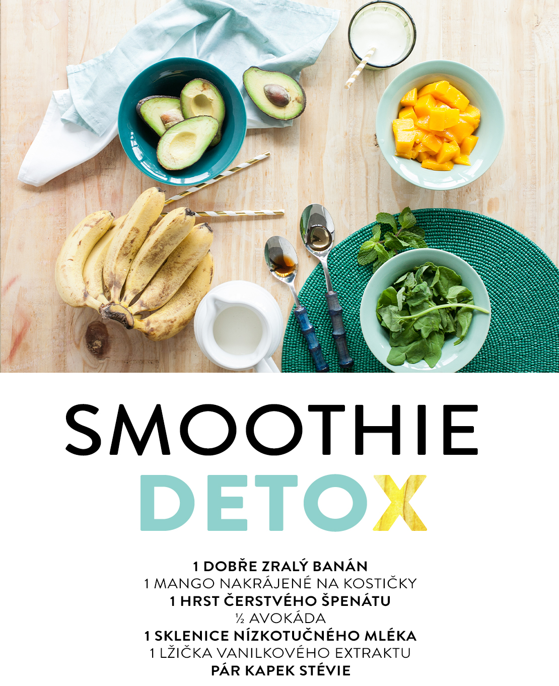 detoxikační smoothie recepty s avokádem