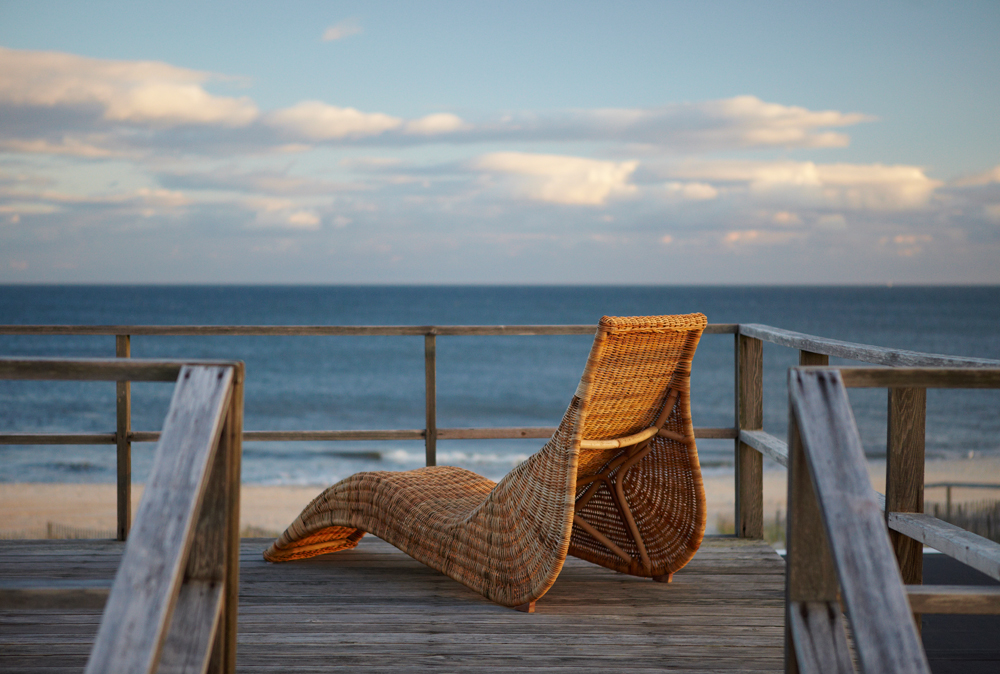 Dach Blick aufs Meer