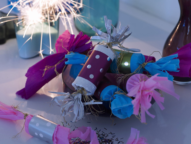 Süße Silvesterdeko: Knallbonbon