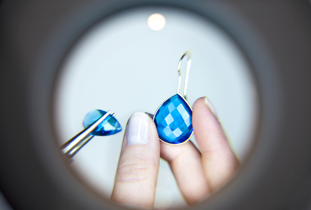 Gemshine Ohrringe blau