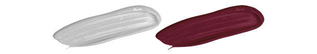Farbkombi: Grau und Bordeaux