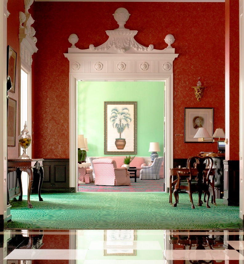 Greenbrier Lobby - Michel Arnaud - Pediment door