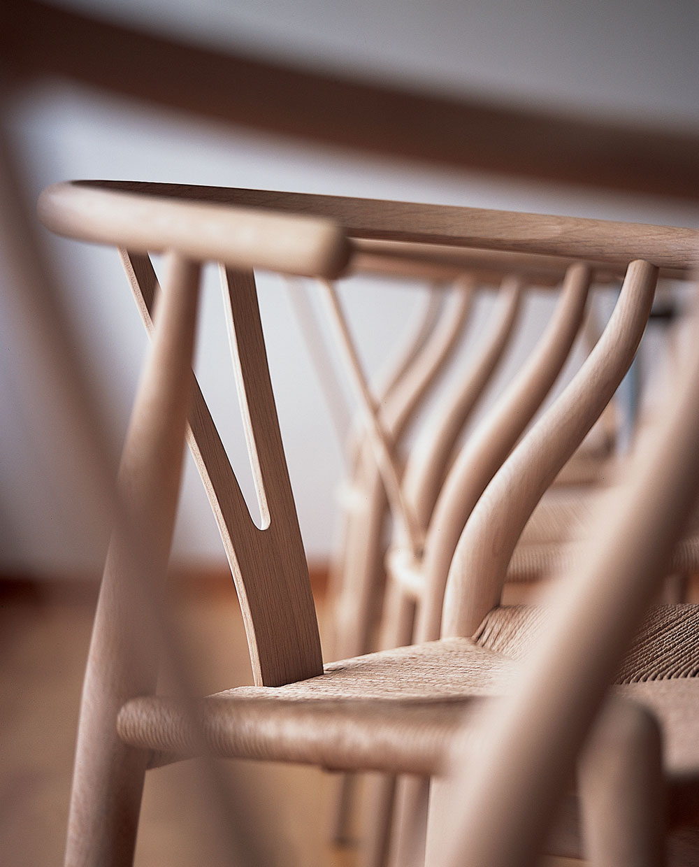 Wishbone Chair Nahaufnahme