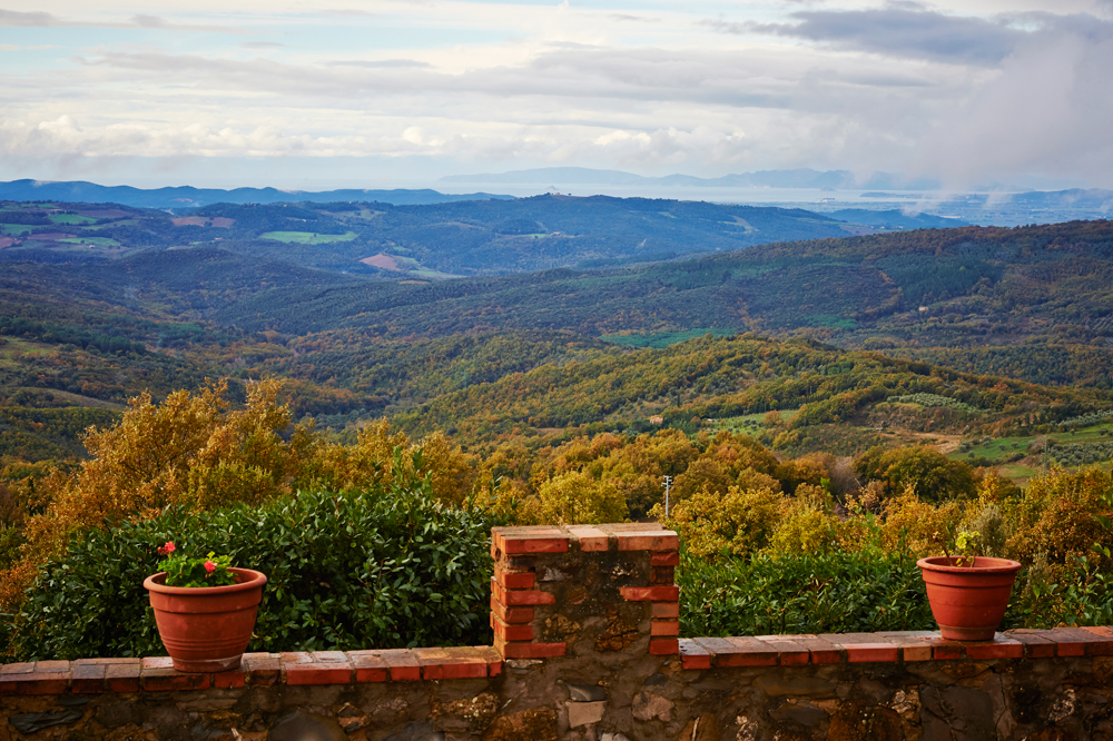 Ausblick Feriendomizil Toskana