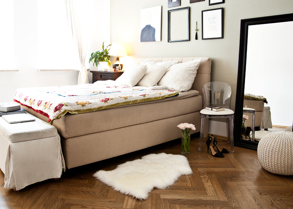 Strickpouf Schlafzimmer