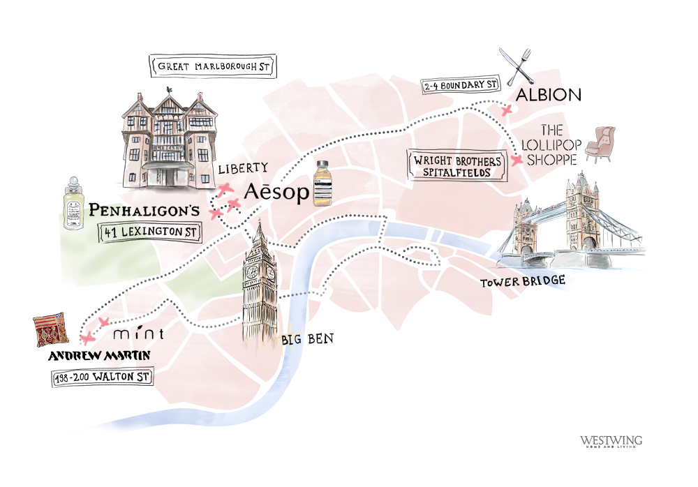 Stadtplan Map London Illustration