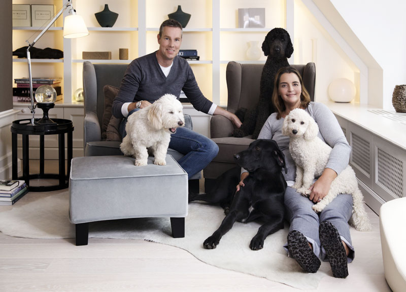 Familie Schröder mit Hunden