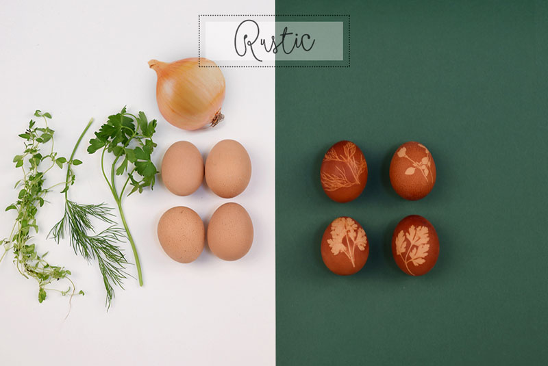 DIY Ostereier Rustic