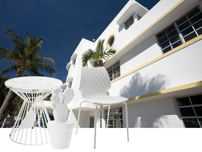 Miami weiße Häuser