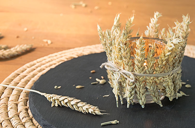 DIY: Herbstliches Windlicht