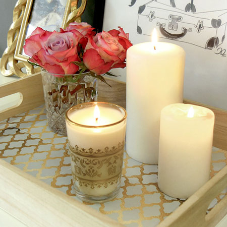 DIY-Tablett mit Folie