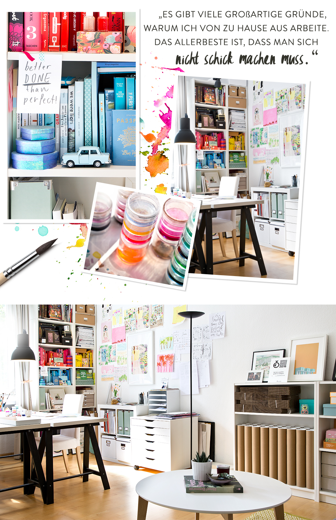 Jackie Diedam Arbeitszimmer