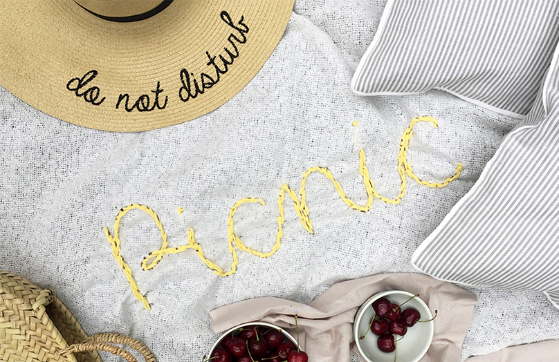 DIY Sofadecke goes Picknickdecke