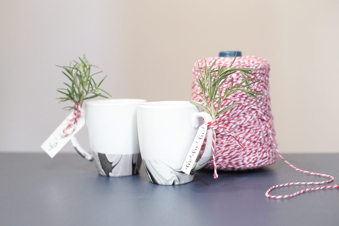 Taza de mármol DIY final