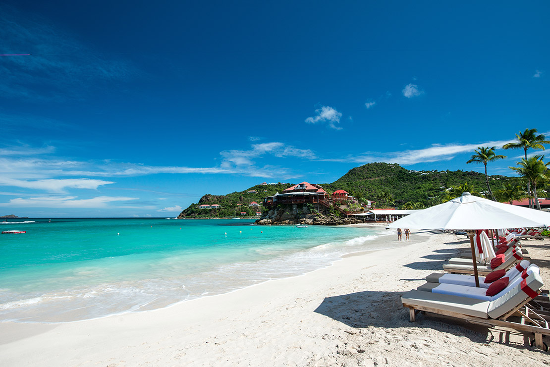 playas de San Bartolomé en el Caribe