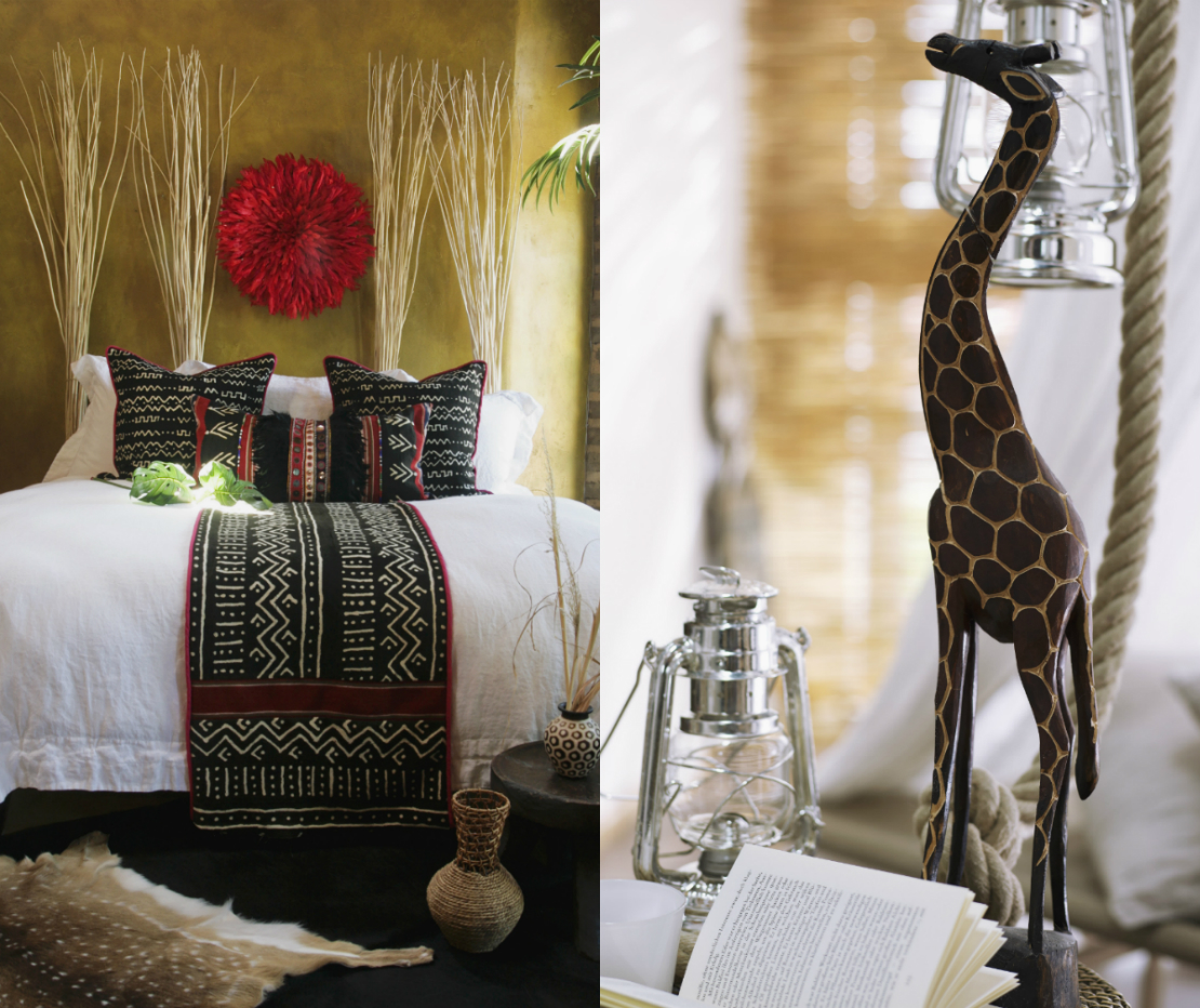 Estilo tribal decoración