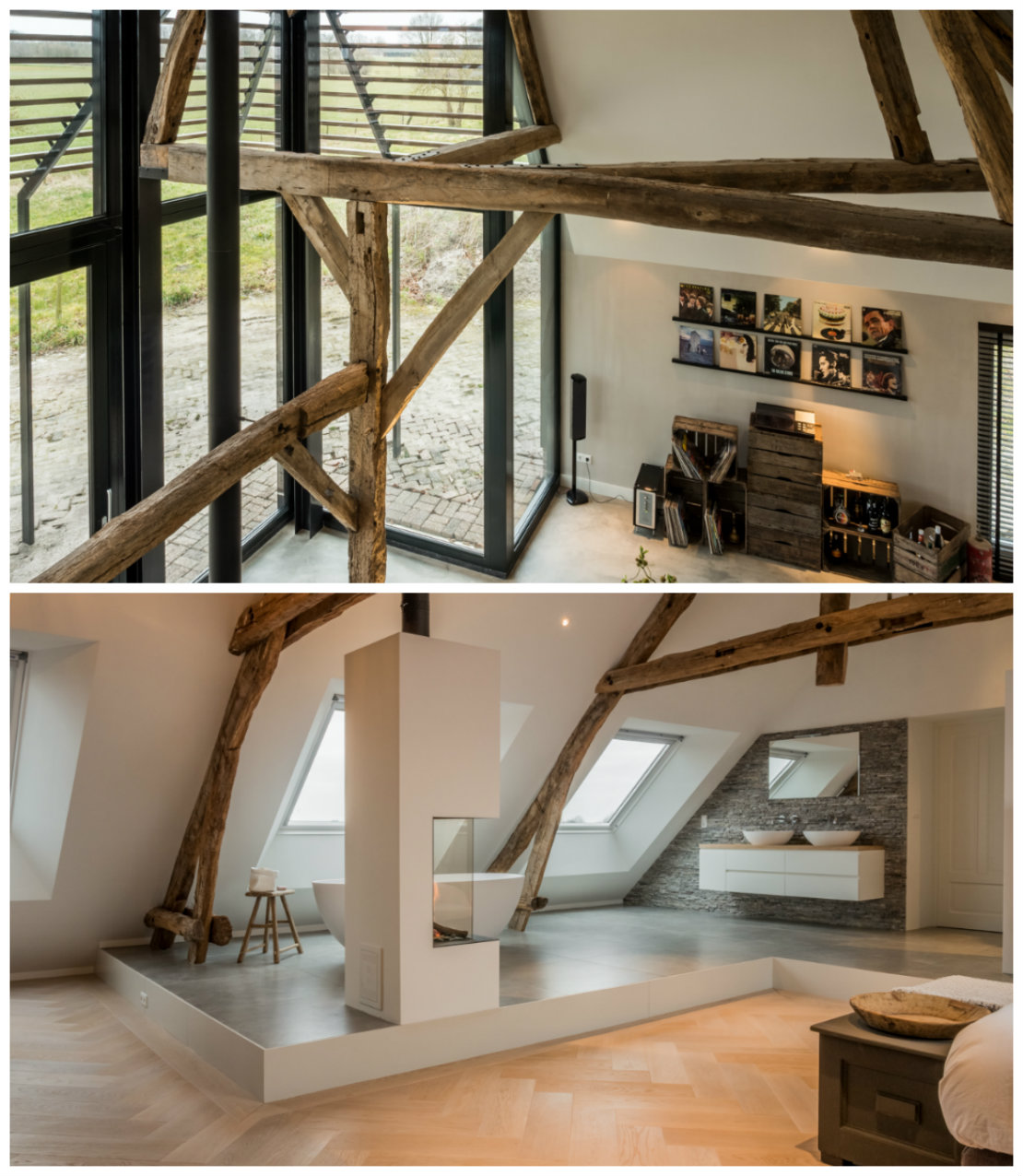Casa renovada ventanales y puntos de luz