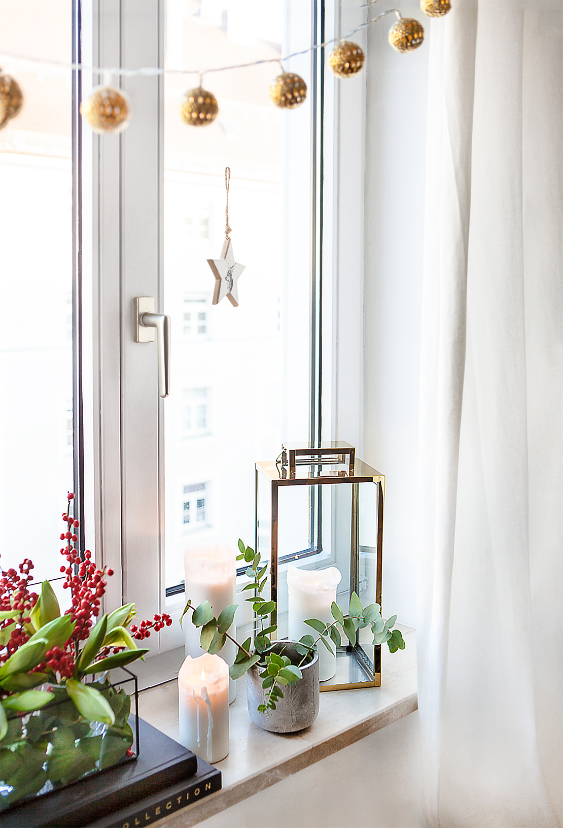 Cómo decorar la ventana en Navidad