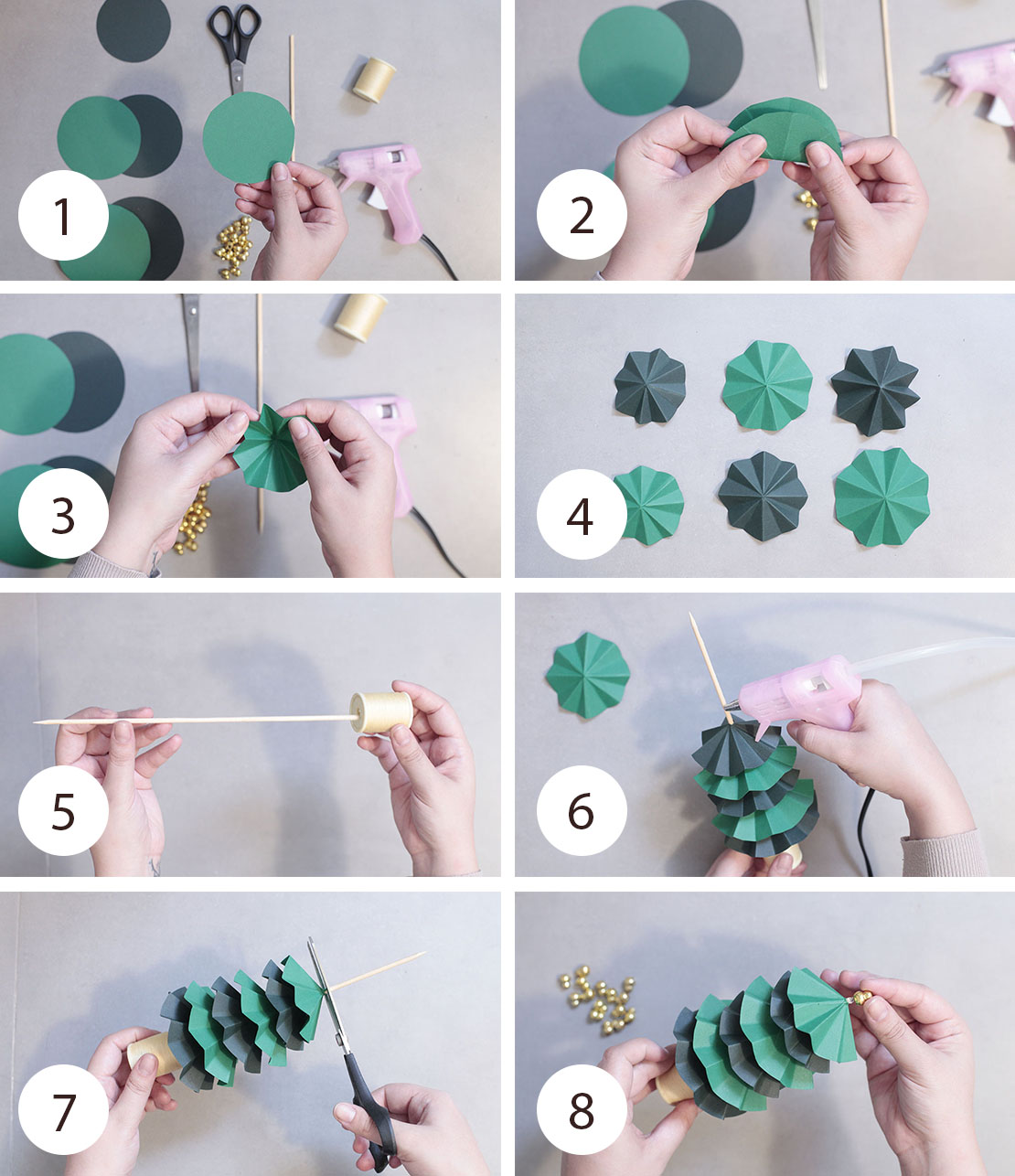 Pasos para hacer árbol de Navidad