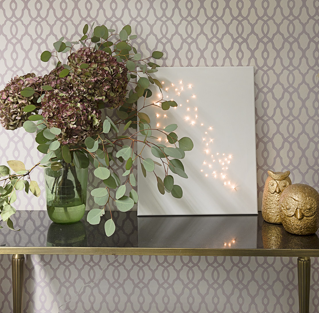 Ideas para reutilizar las luces de Navidad arte