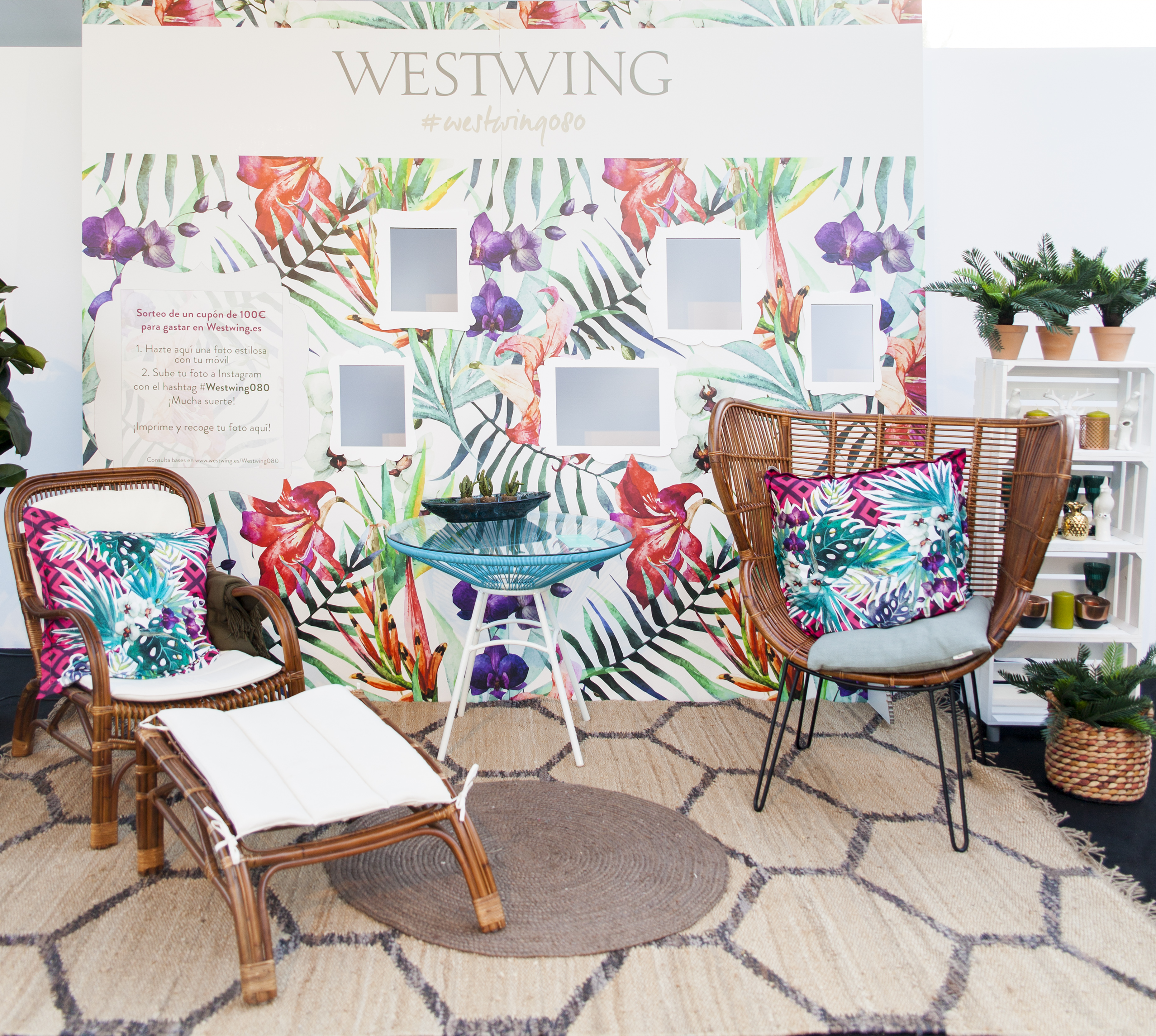 Decoración tropical Westwing en la 080 Barcelona Fashion