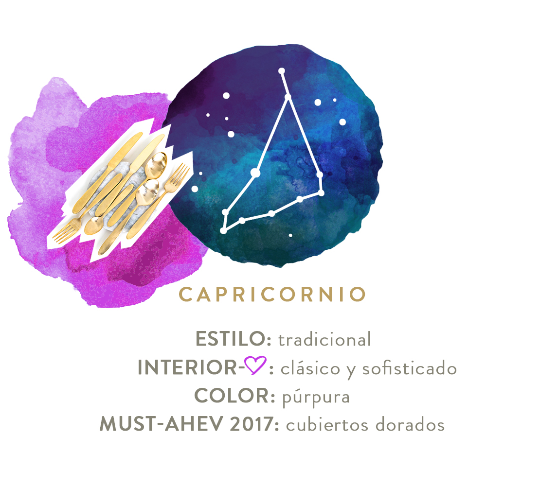 decoración para capricornio