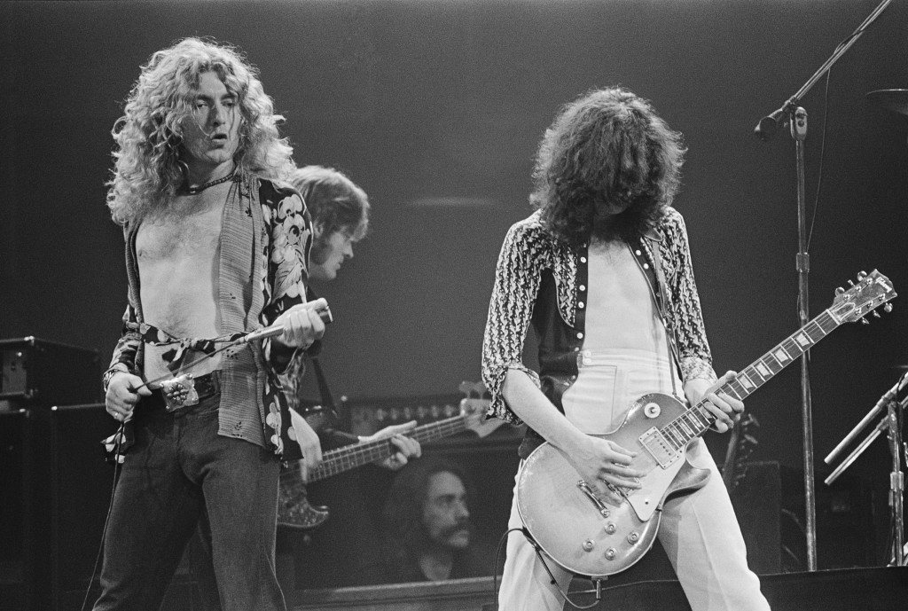 Led Zeppelin Performing in Concert