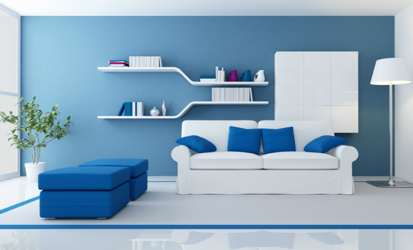 Du bleu en déco !